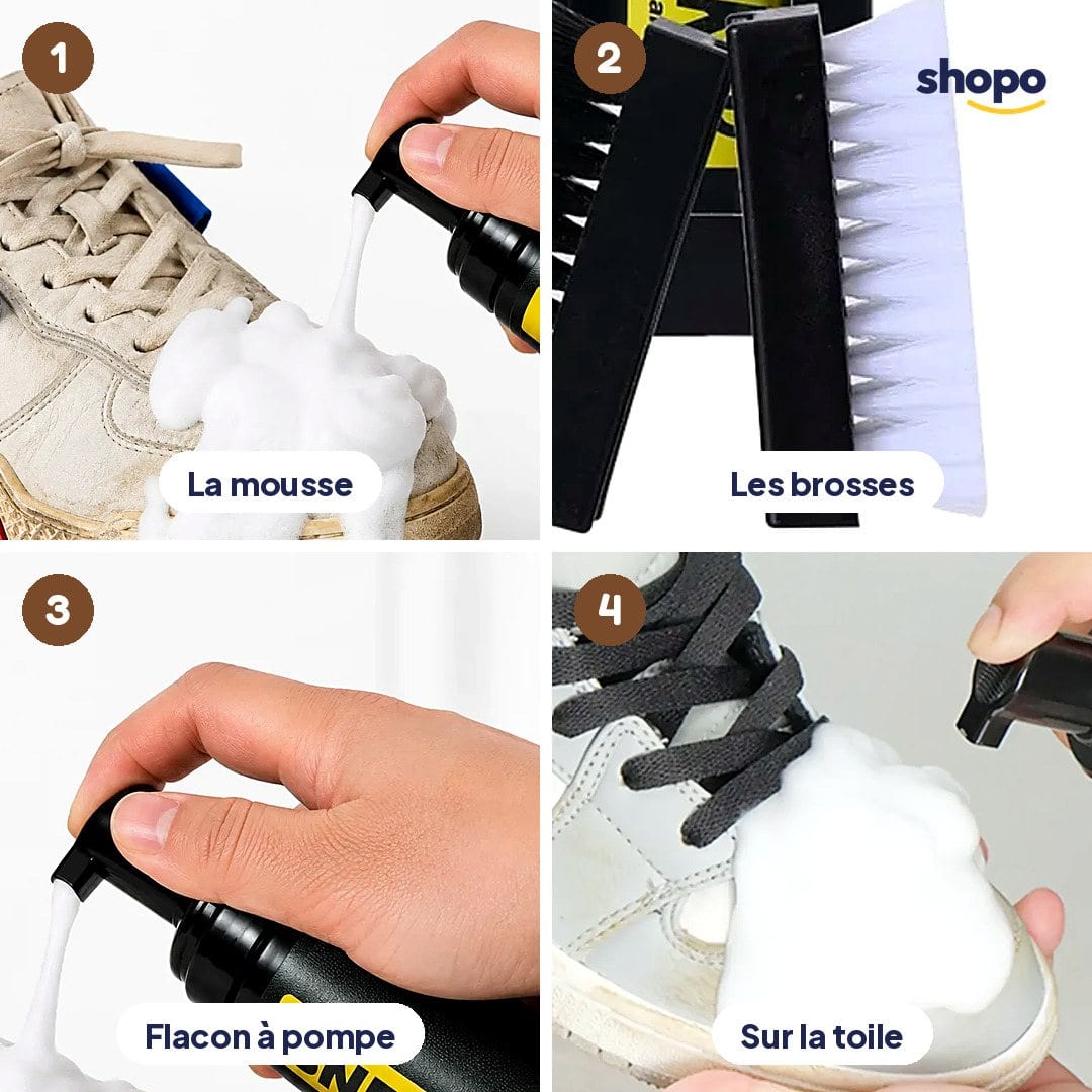 Kit nettoyage baskets : mousse 150 ml, 2 brosses et serviette, photo 3