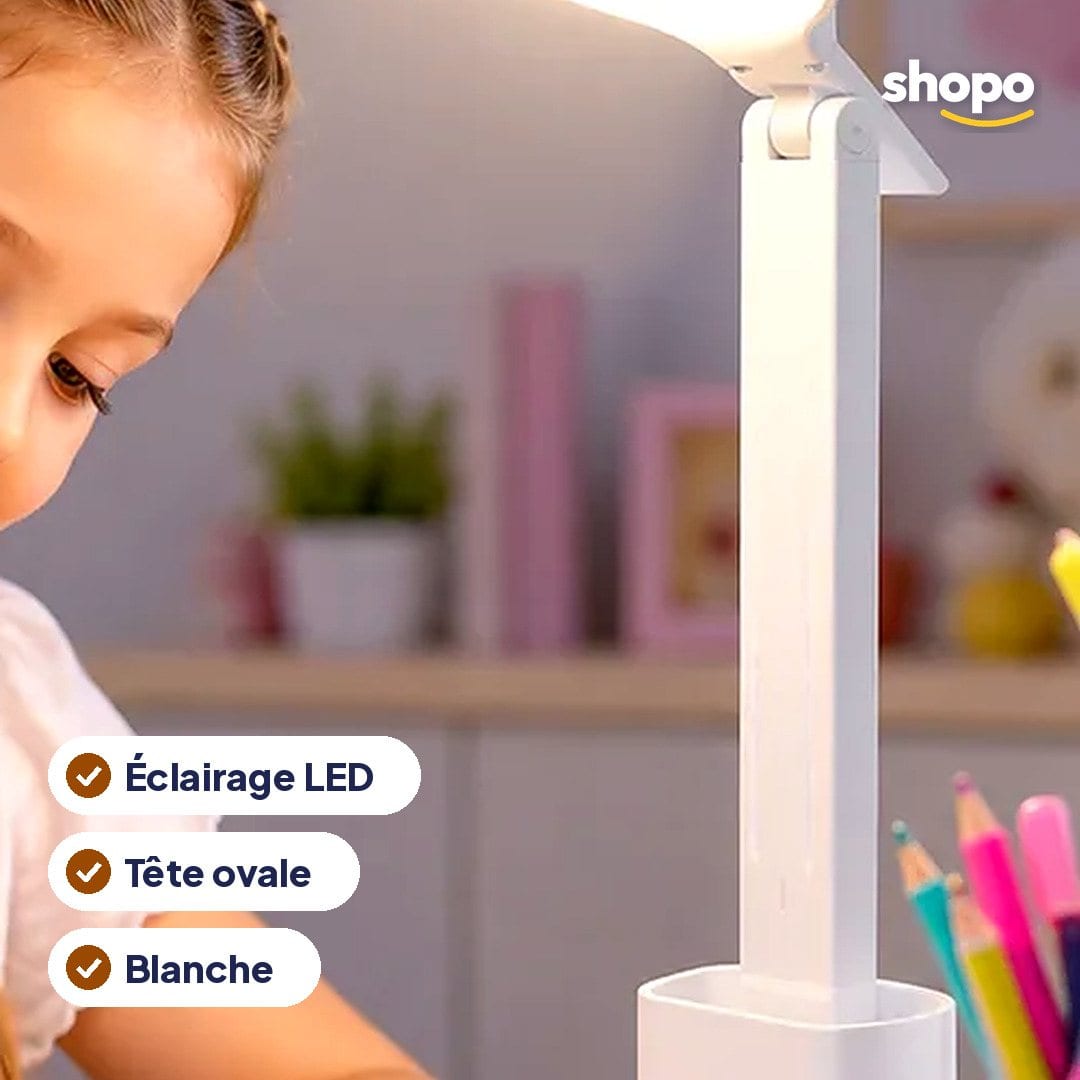 Lampe de bureau LED blanche pour enfant, photo 2