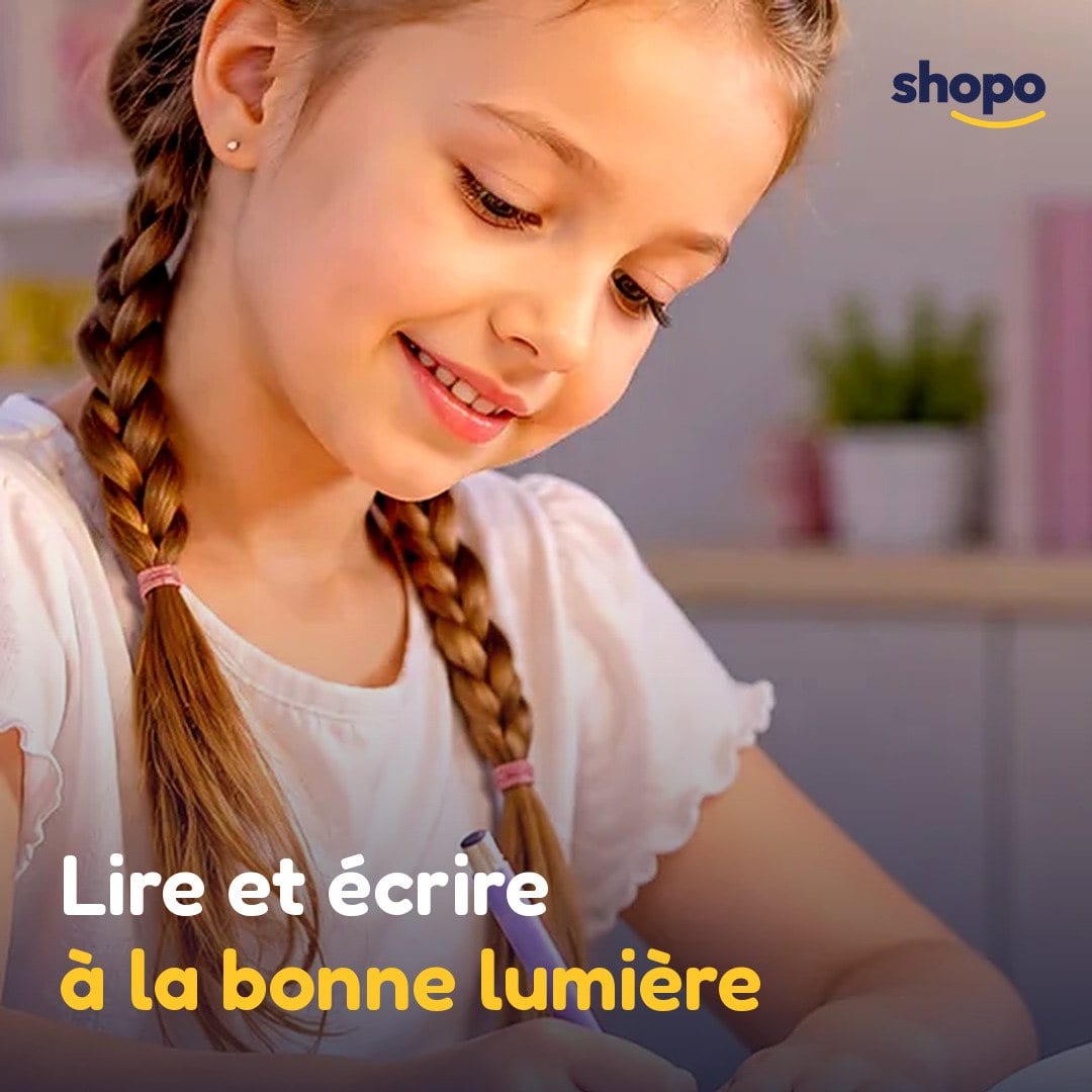 Lampe de bureau LED blanche pour enfant, photo 4