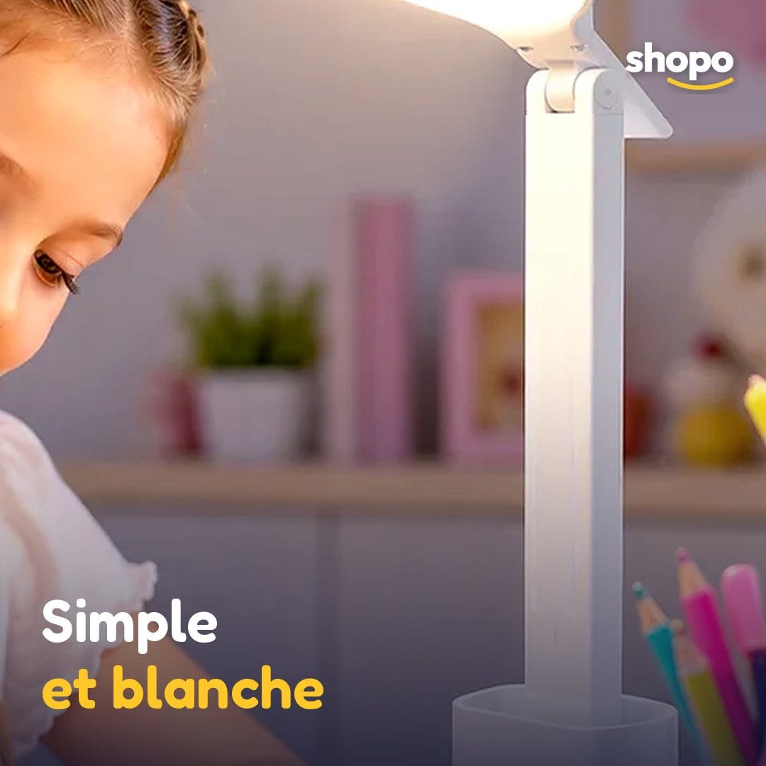 Lampe de bureau LED blanche pour enfant, photo 5