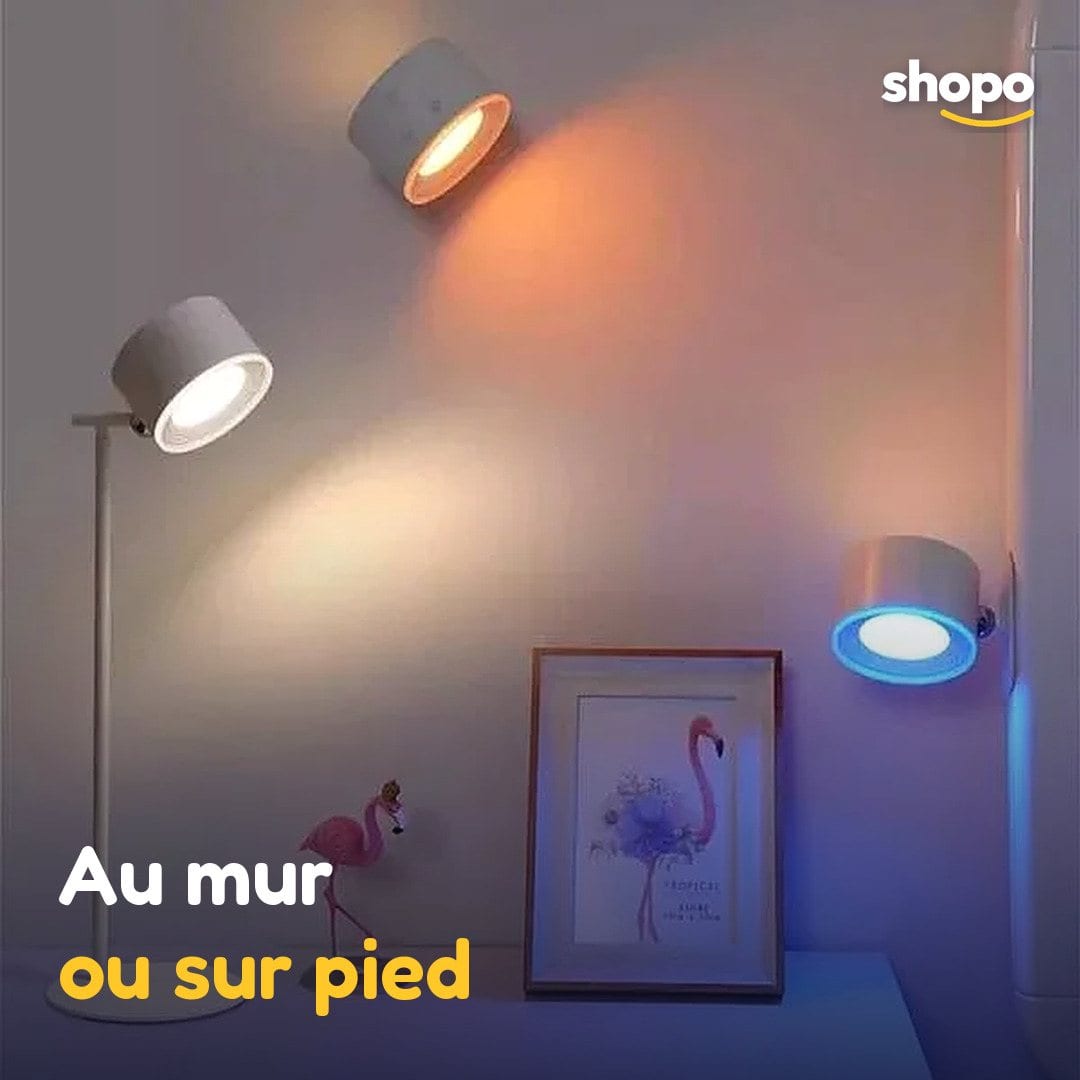 Lampe LED 3 en 1 : bureau, murale ou à pince, photo 4