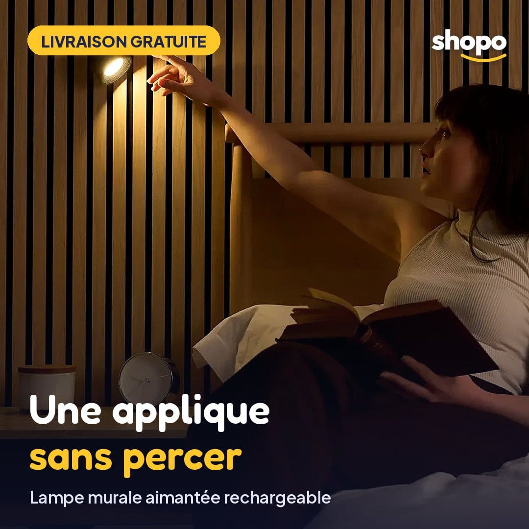 Lampe murale sans fil, aimantée et rechargeable, photo 1