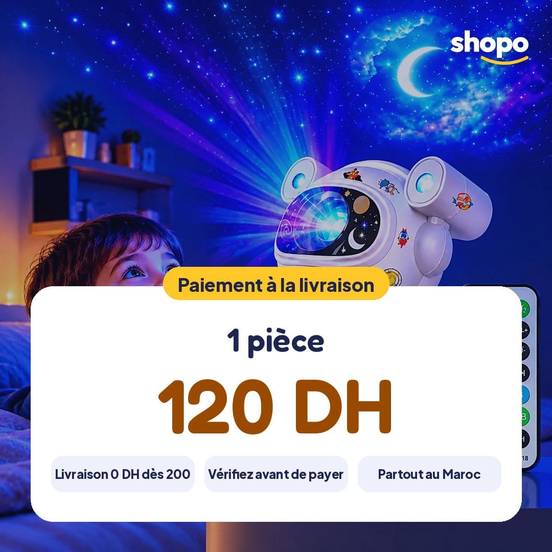 Lampe projecteur astronaute ciel étoilé, Bluetooth, photo 6