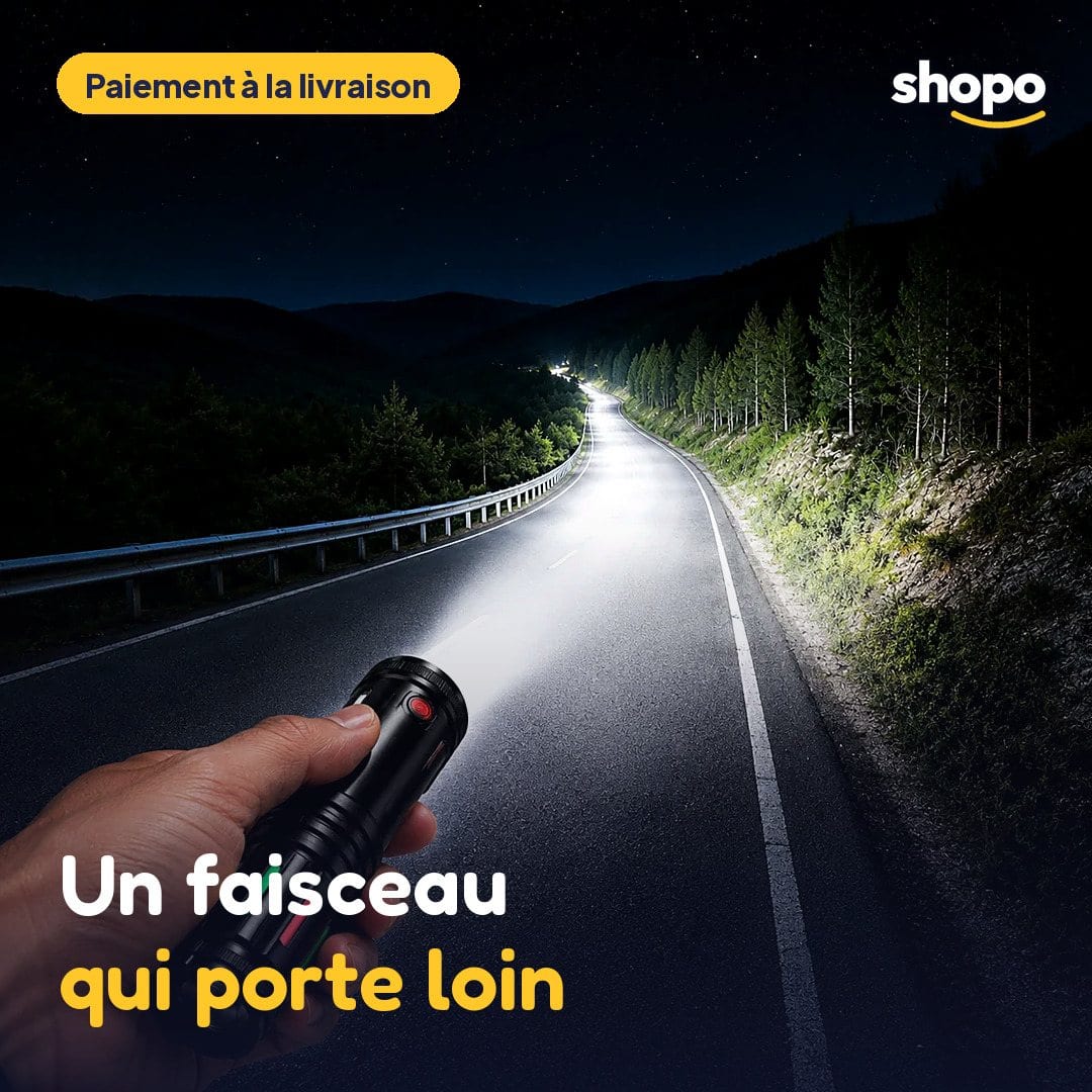 Lampe torche puissante rechargeable Type-C, photo 1