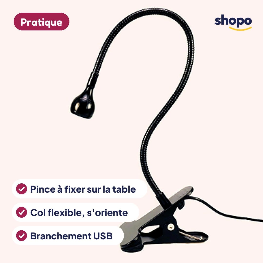 Mini lampe UV à pince pour ongles, photo 3