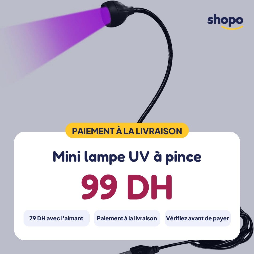 Mini lampe UV à pince pour ongles, photo 5