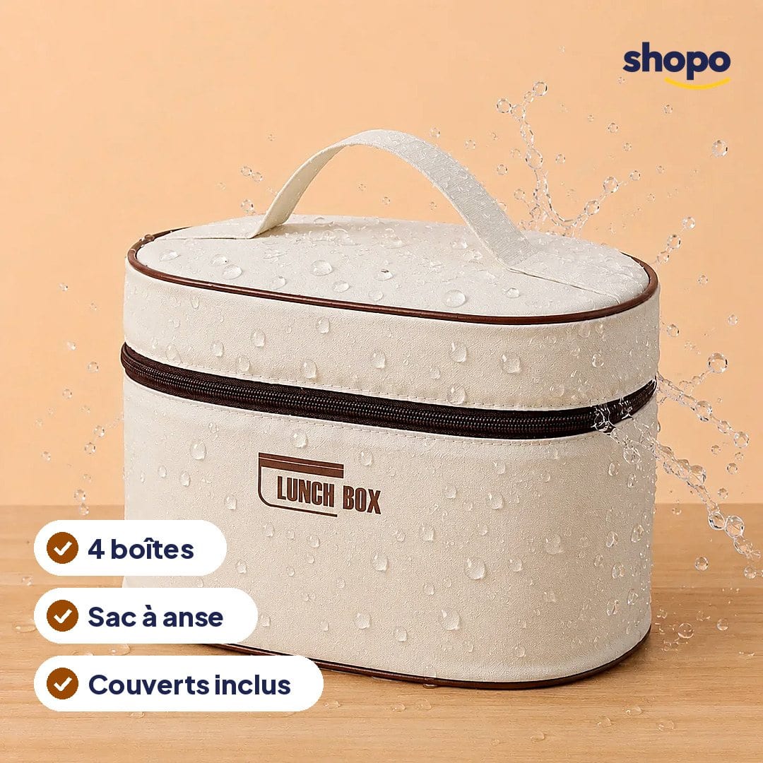 Lunch box 4 boîtes avec sac et couverts, photo 2