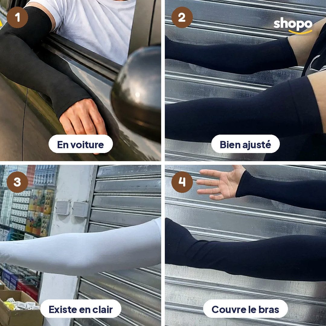 Manchons anti-soleil pour les bras, la paire, photo 3