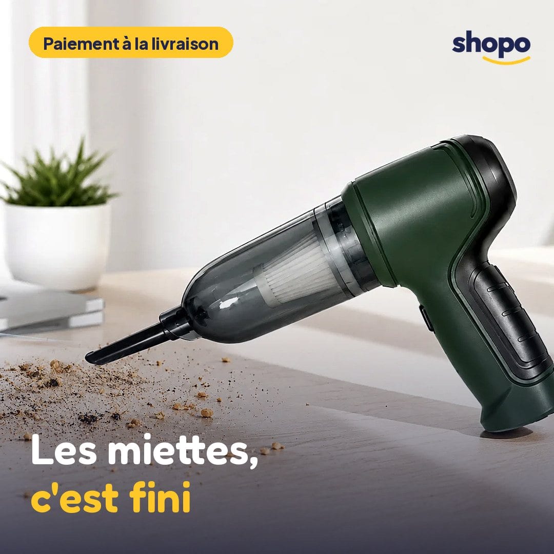 Mini aspirateur voiture 4 buses, compact, photo 1