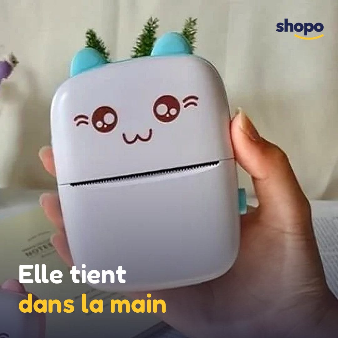 Mini imprimante portable en forme de chat, photo 4