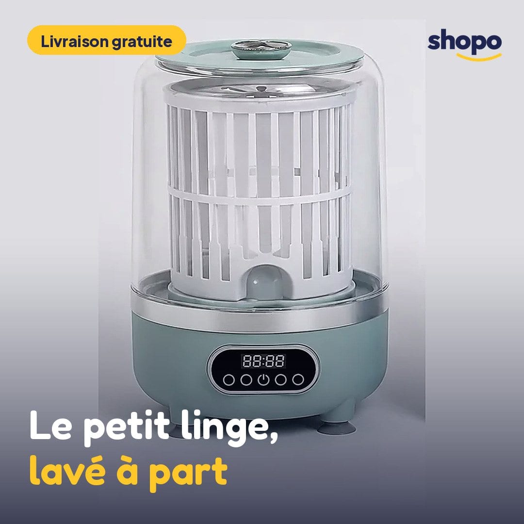Mini lave-linge compact 3 en 1 HP-909, photo 1