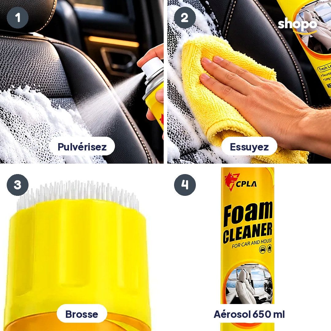 Mousse nettoyante pour l'intérieur de la voiture, photo 3