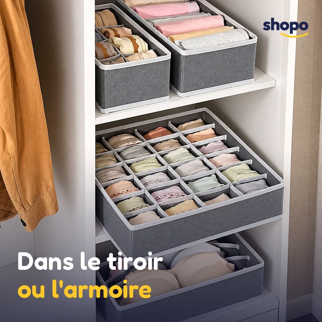 Organiseur de tiroir pour sous-vêtements, lot de 4, photo 4