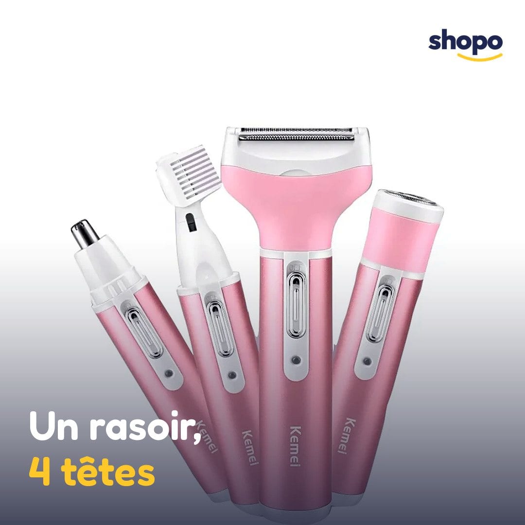 Pack femme : rasoir Kemei, points noirs, chaussettes gel, photo 5