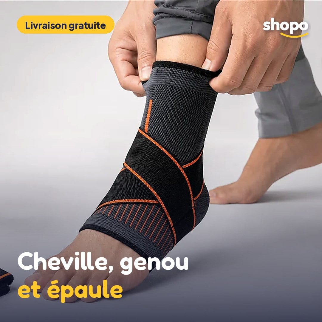Pack maintien sport : cheville, genou, épaule + bande, photo 1
