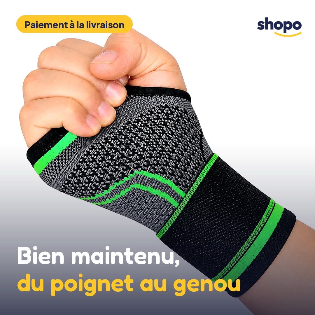 Pack maintien sport vert : 6 articles + crème de massage, photo 1