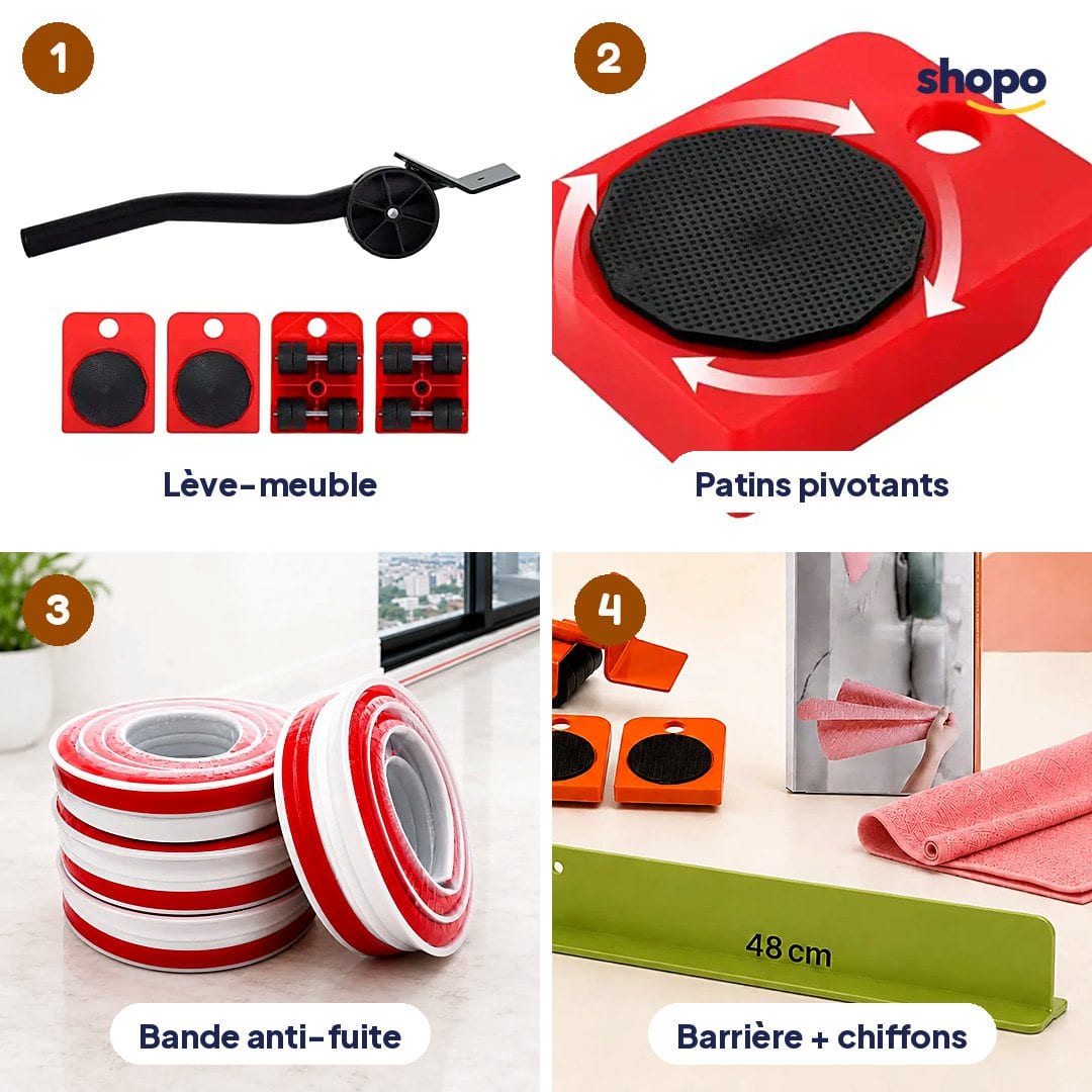 Pack maison : lève-meuble, bande anti-fuite et plus, photo 3