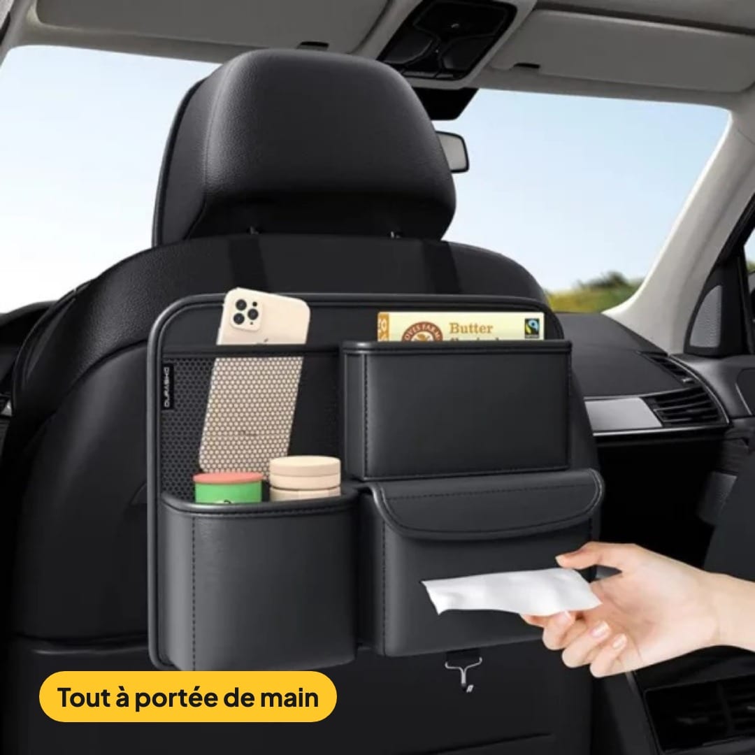 Pack Voiture Rangée & Parfumée 2-en-1 : organiseur de siège + diffuseur de parfum lumineux, photo 3