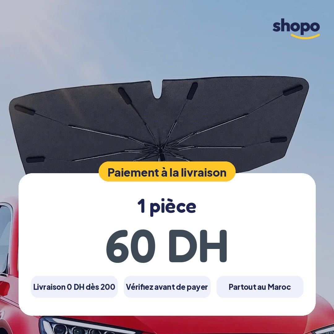 Pare-soleil parapluie pliable pour pare-brise, photo 6