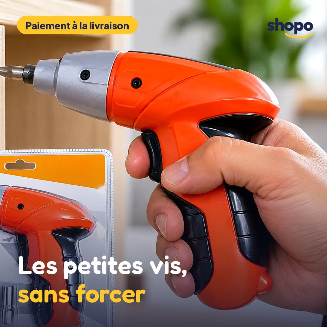 Petite visseuse électrique orange, photo 1