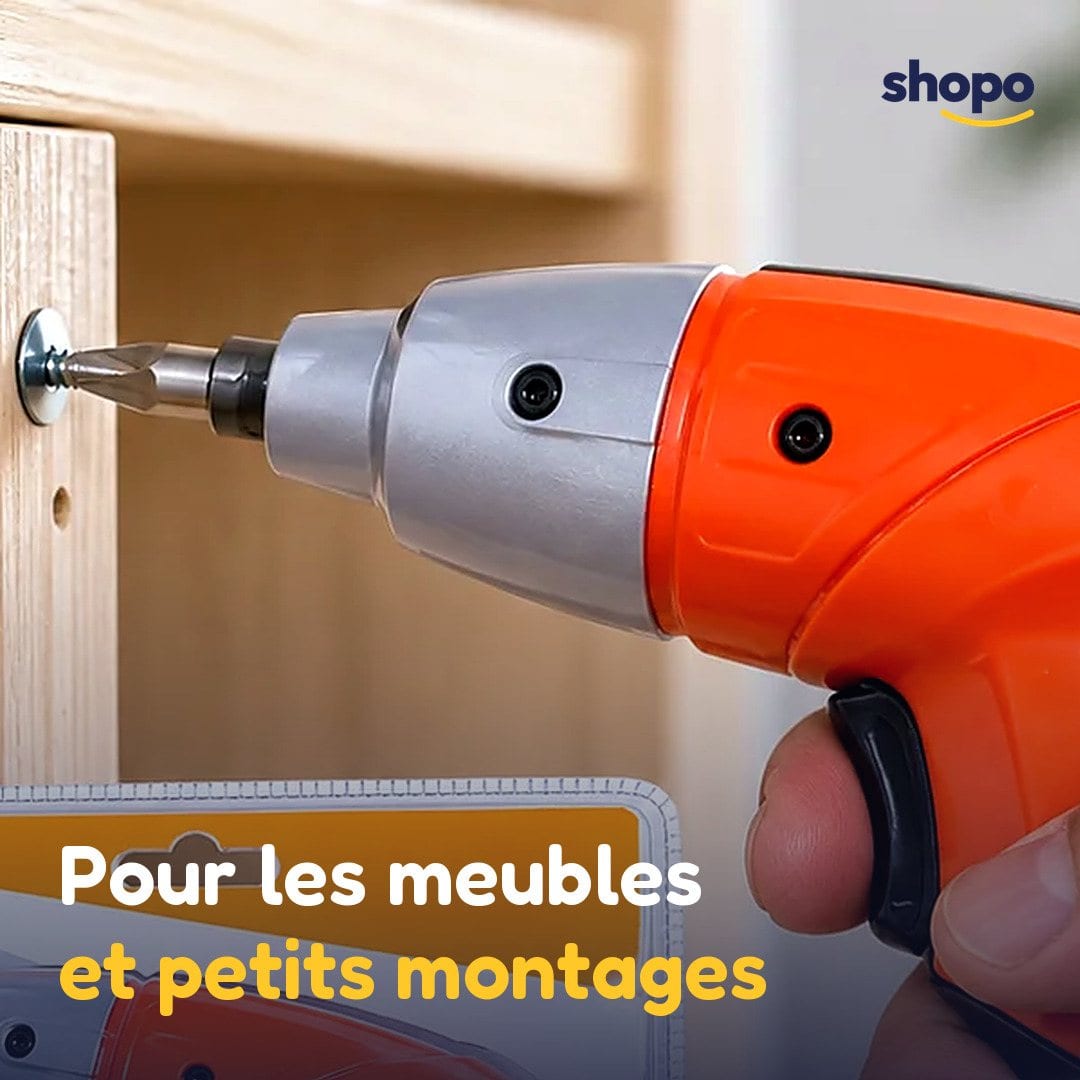 Petite visseuse électrique orange, photo 4