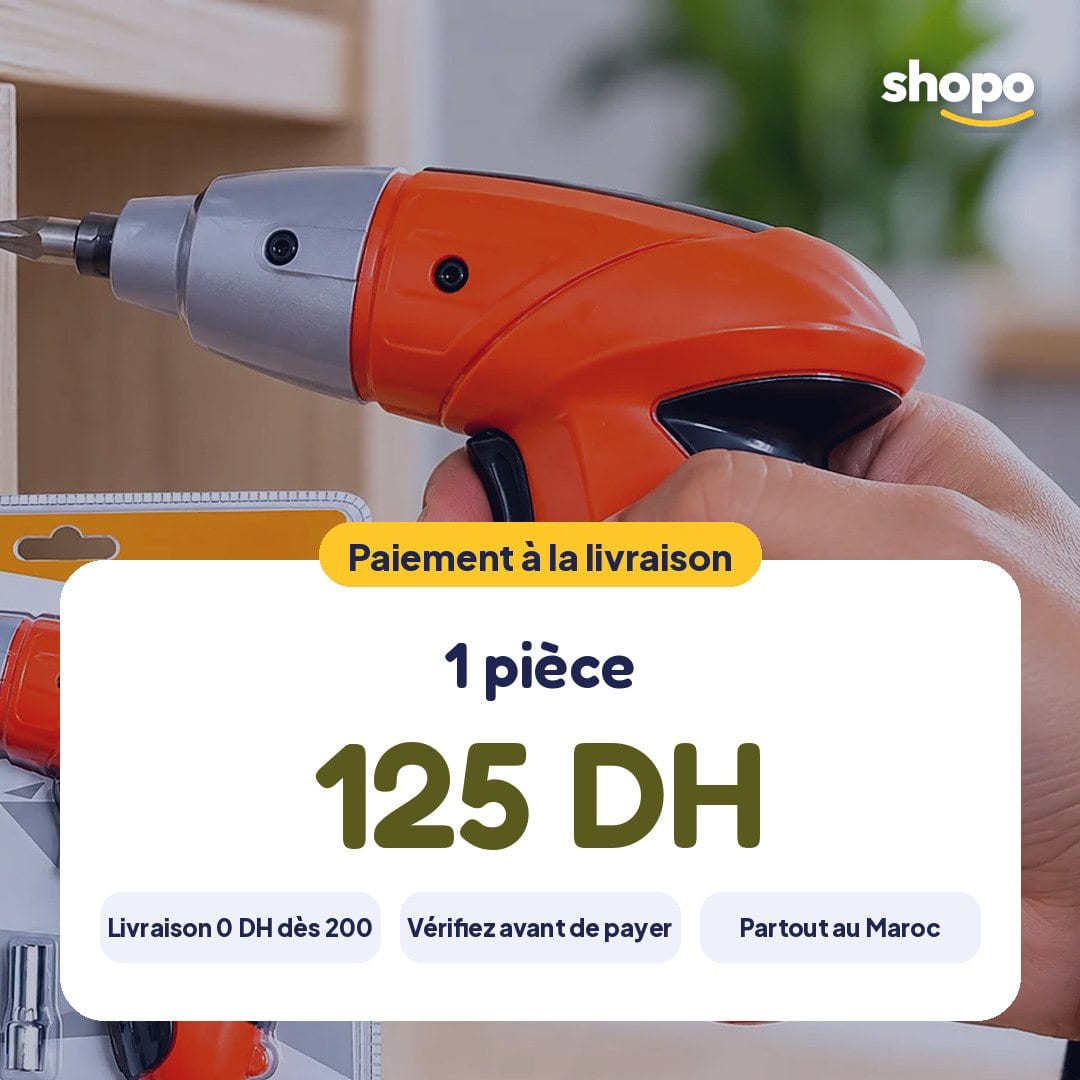 Petite visseuse électrique orange, photo 6