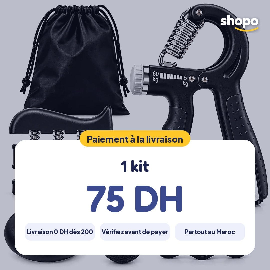 Poignée de musculation réglable 5 à 60 kg + accessoires, photo 6