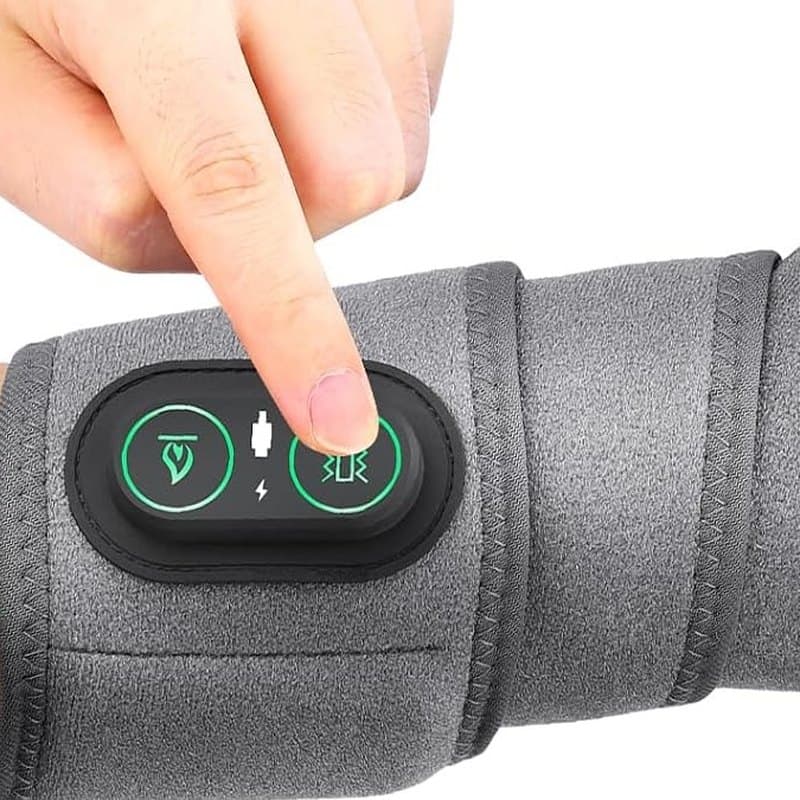 Deux boutons : chaleur et vibration