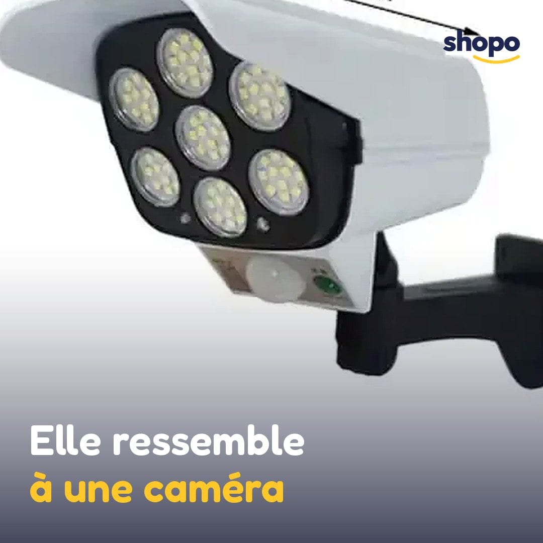 Projecteur solaire fausse caméra avec détecteur de mouvement, photo 5