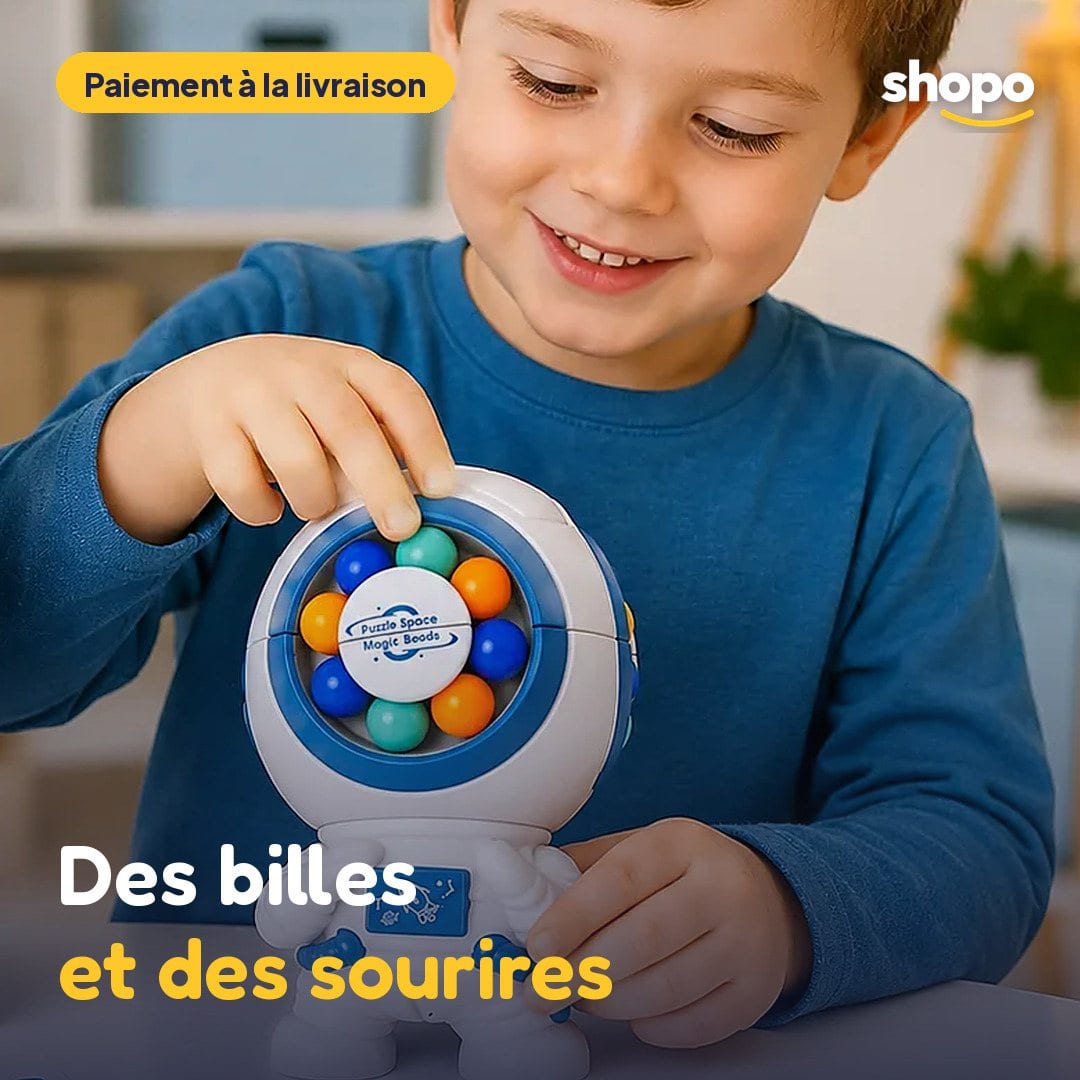 Puzzle astronaute à billes colorées, dès 3 ans, photo 1