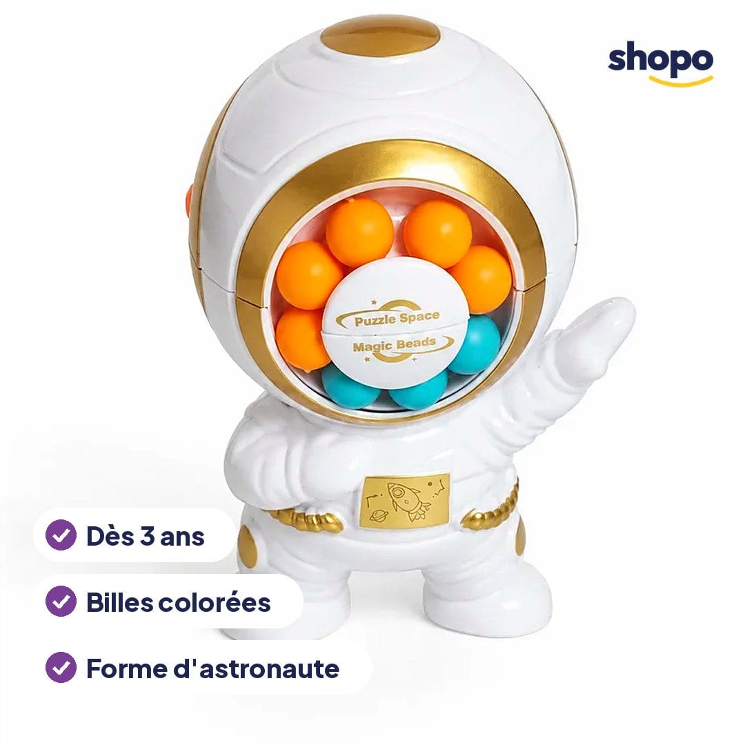 Puzzle astronaute à billes colorées, dès 3 ans, photo 2