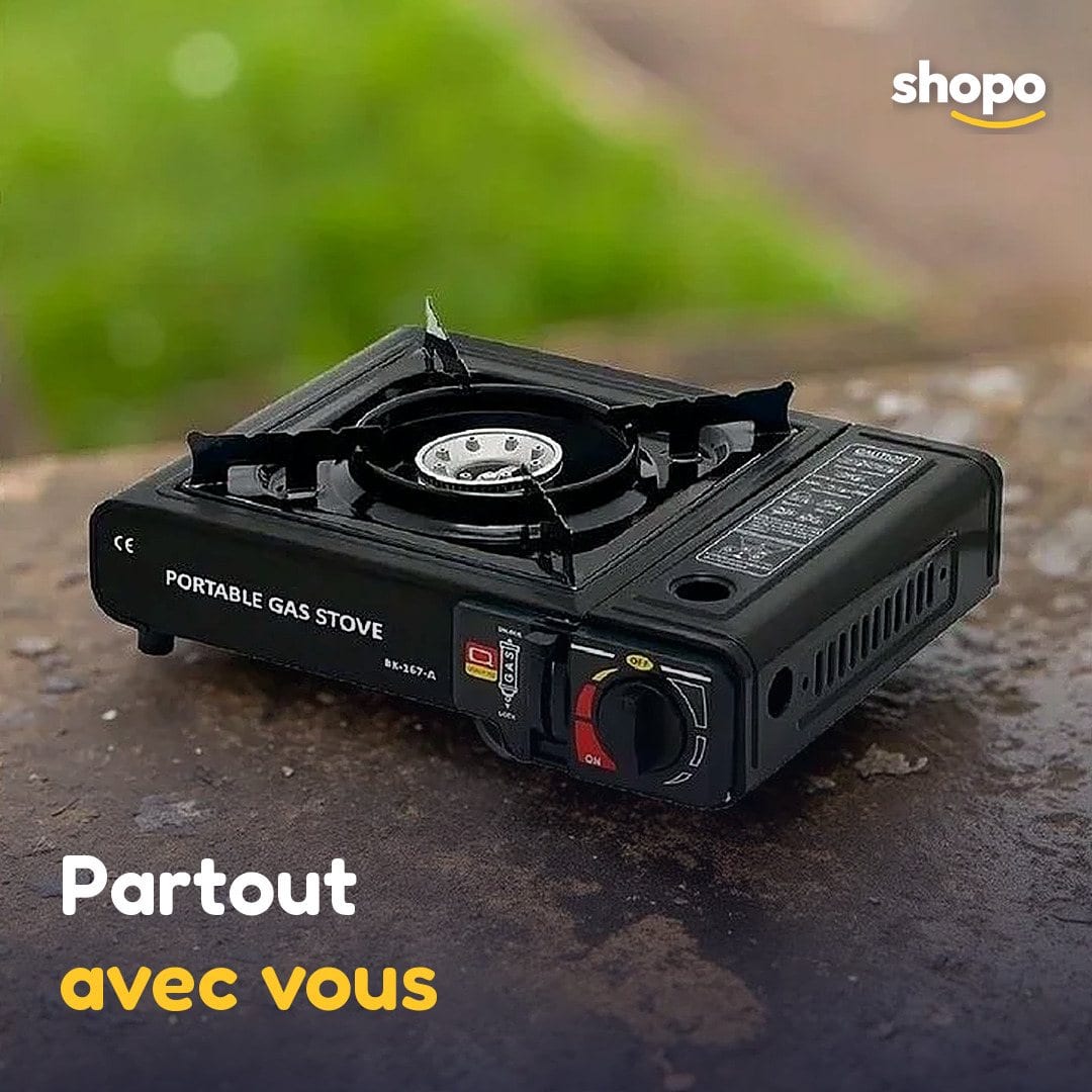 Réchaud gaz portable pour camping, avec mallette, photo 5