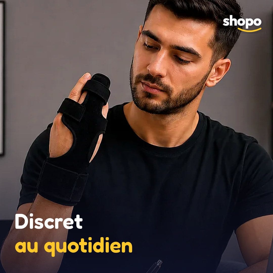 Support de doigt et main noir à attaches, photo 5
