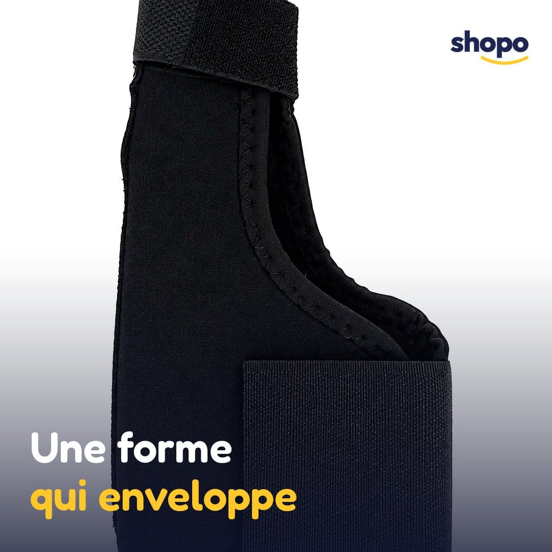 Support de pouce et poignet noir à scratch, photo 4