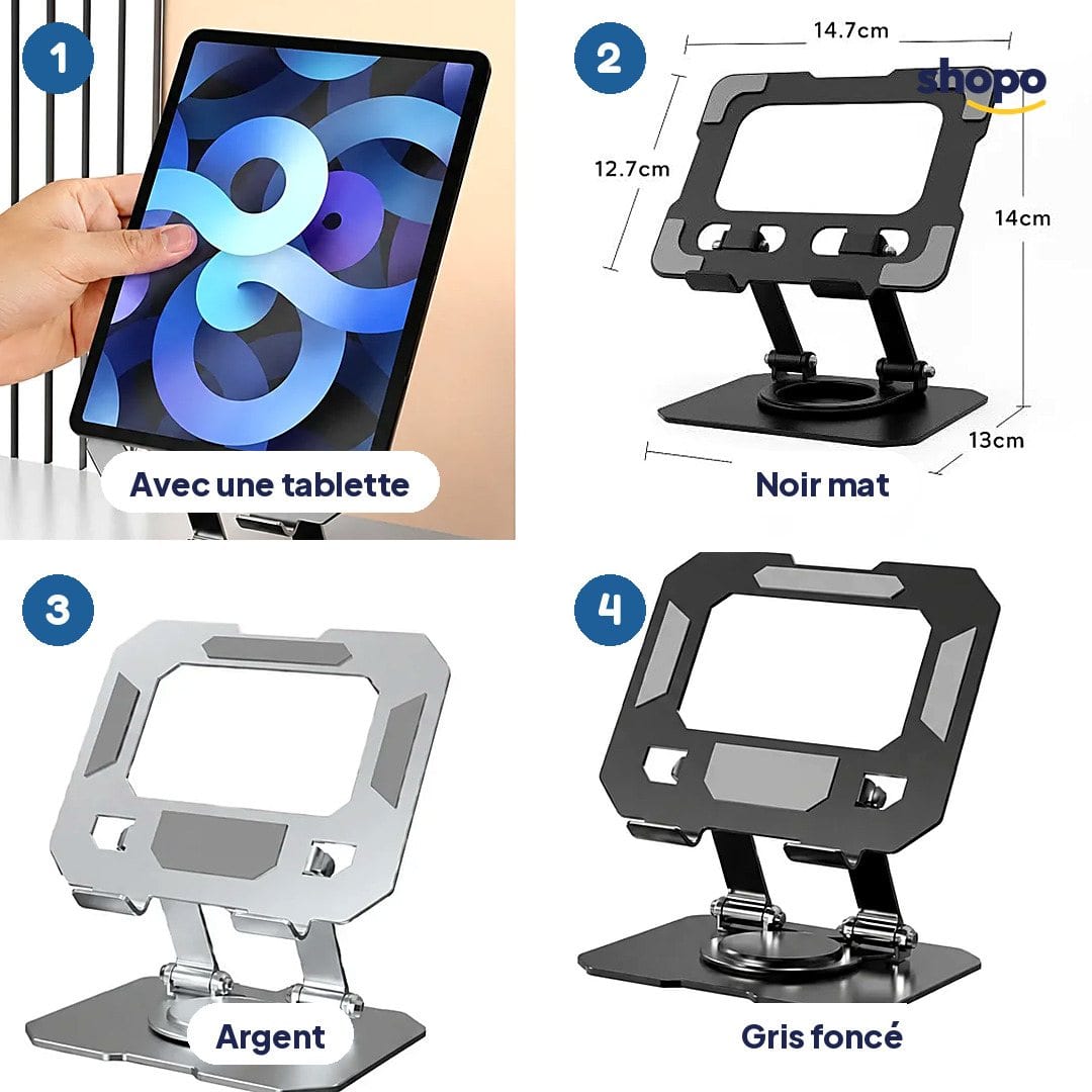 Support métallique pliable TREQA BC-T32 pour tablette, photo 3