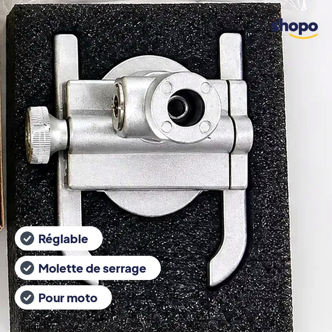 Support téléphone pour moto avec fixation réglable, photo 2