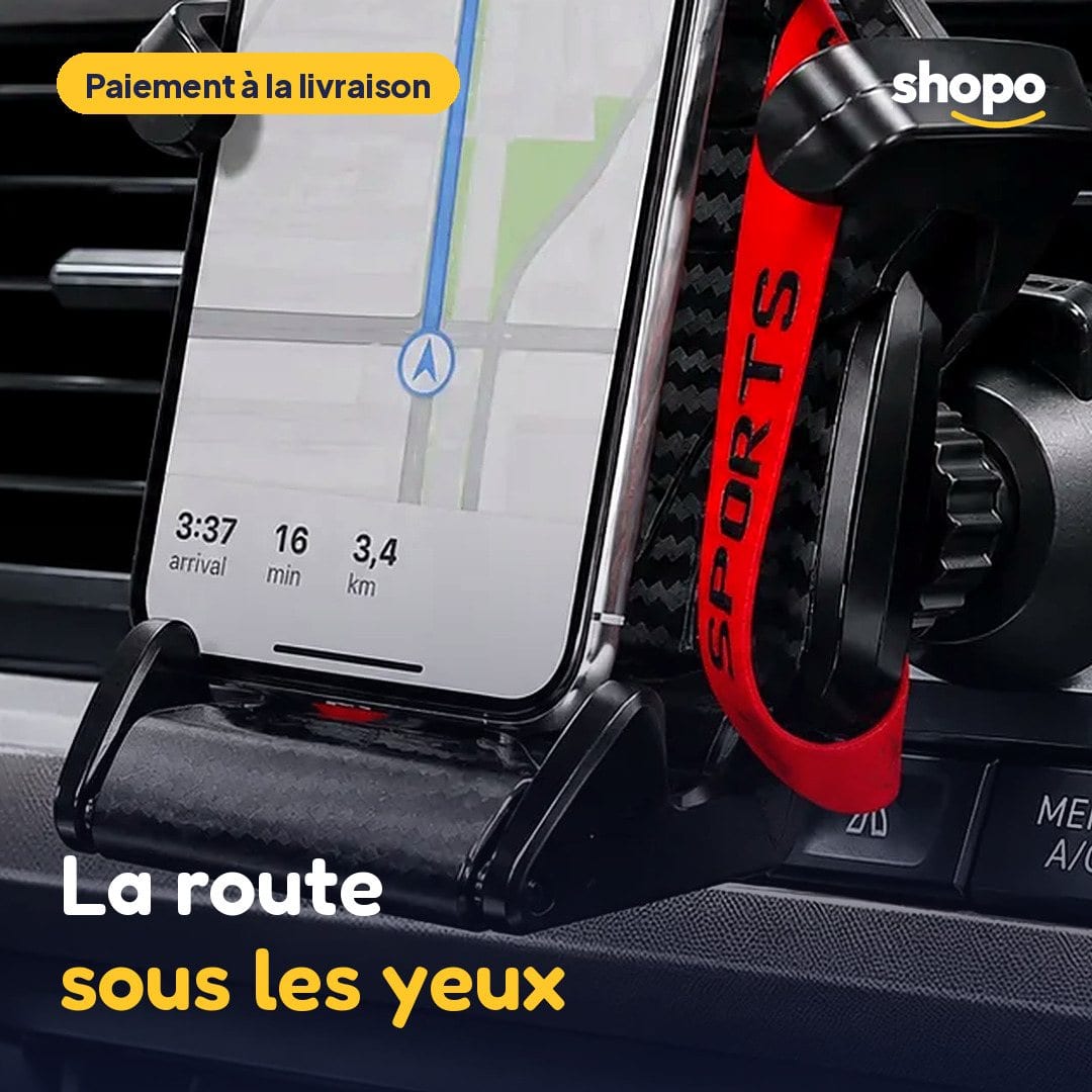 Support téléphone voiture pour grille d'aération, photo 1