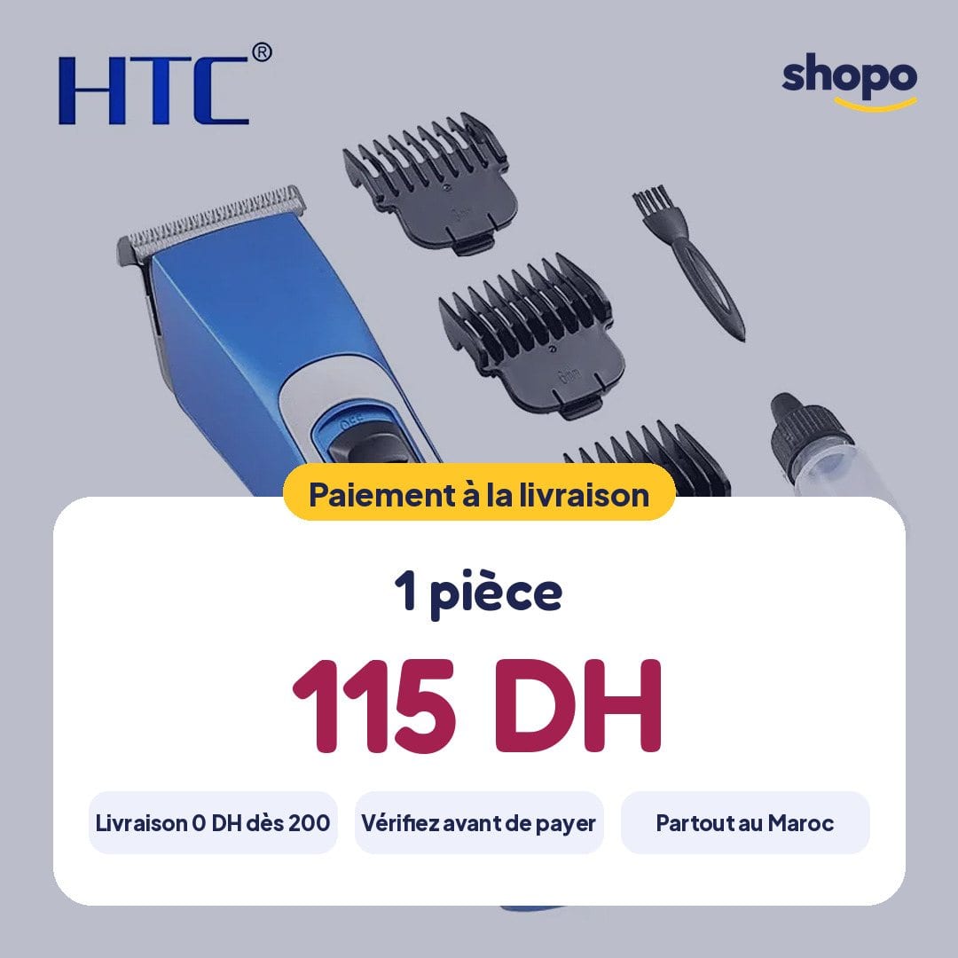 Tondeuse HTC AT-129 lavable cheveux et barbe, photo 6