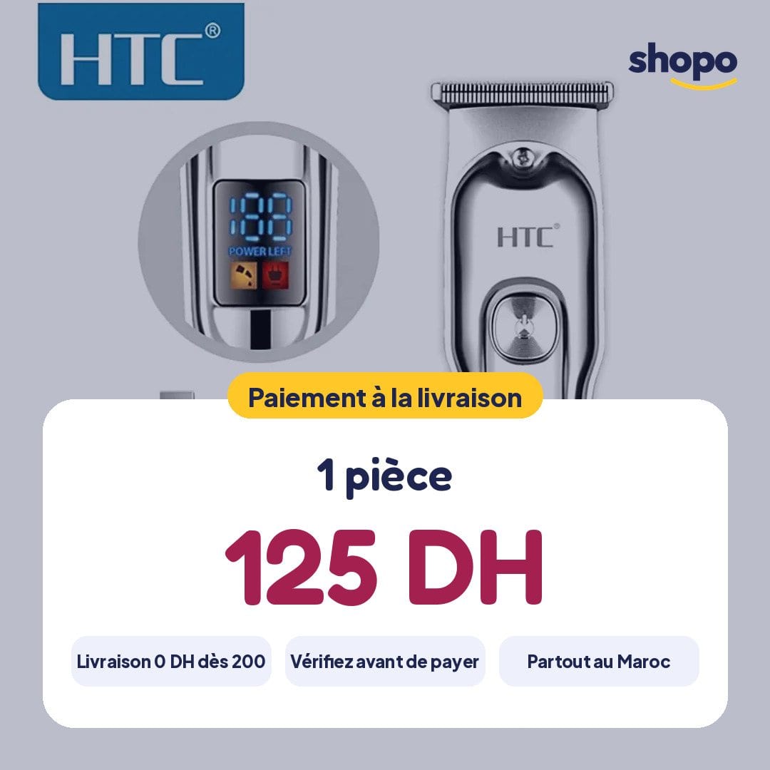 Tondeuse HTC AT-179 rechargeable à écran digital, photo 6