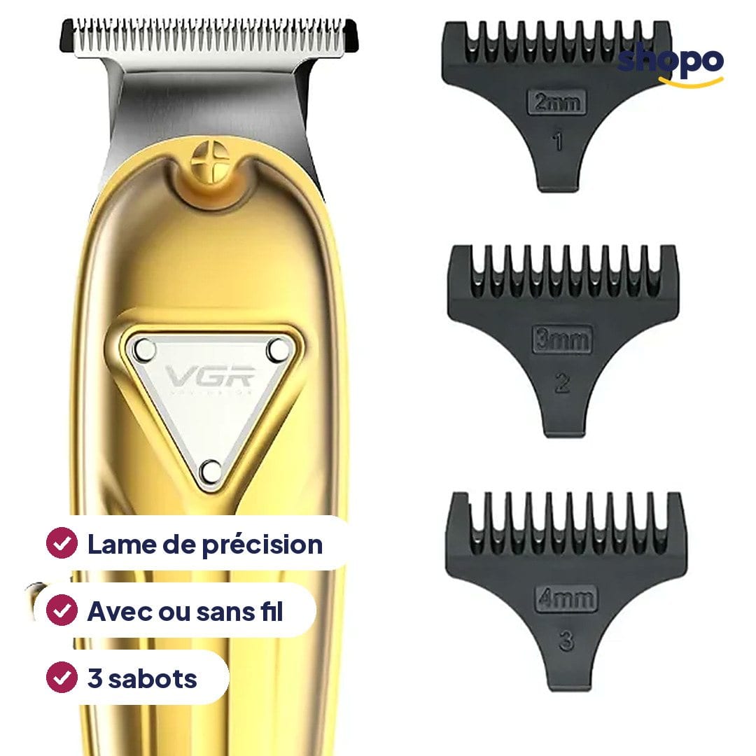 Tondeuse VGR V-056 dorée pour cheveux et barbe, photo 2