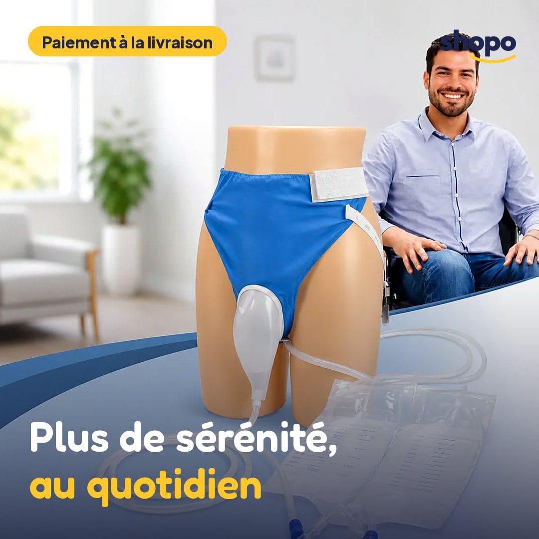 Urinal portable homme avec ceinture et 2 sacs, photo 1