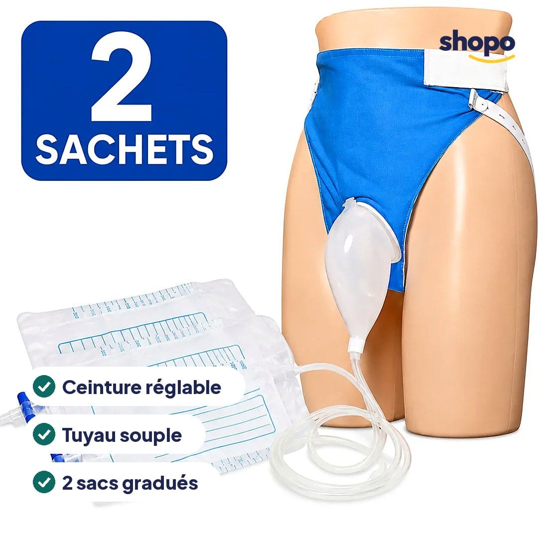 Urinal portable homme avec ceinture et 2 sacs, photo 2