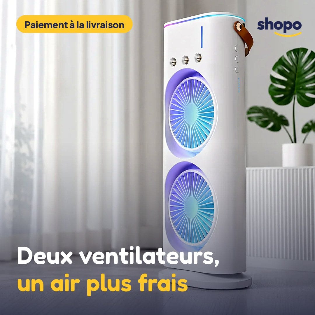 Ventilateur brumisateur portable à double tête, photo 1
