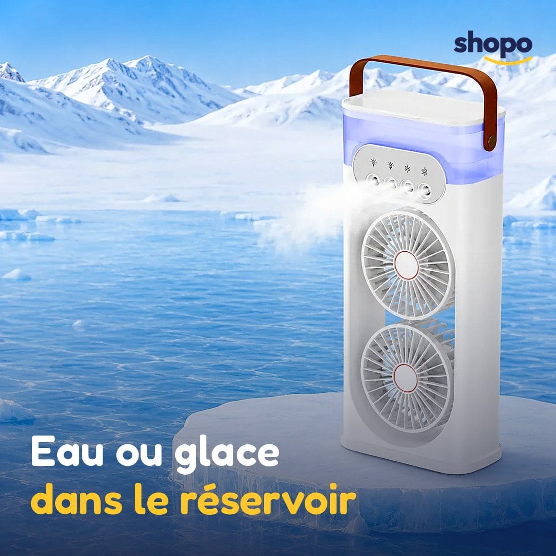 Ventilateur brumisateur portable à double tête, photo 4
