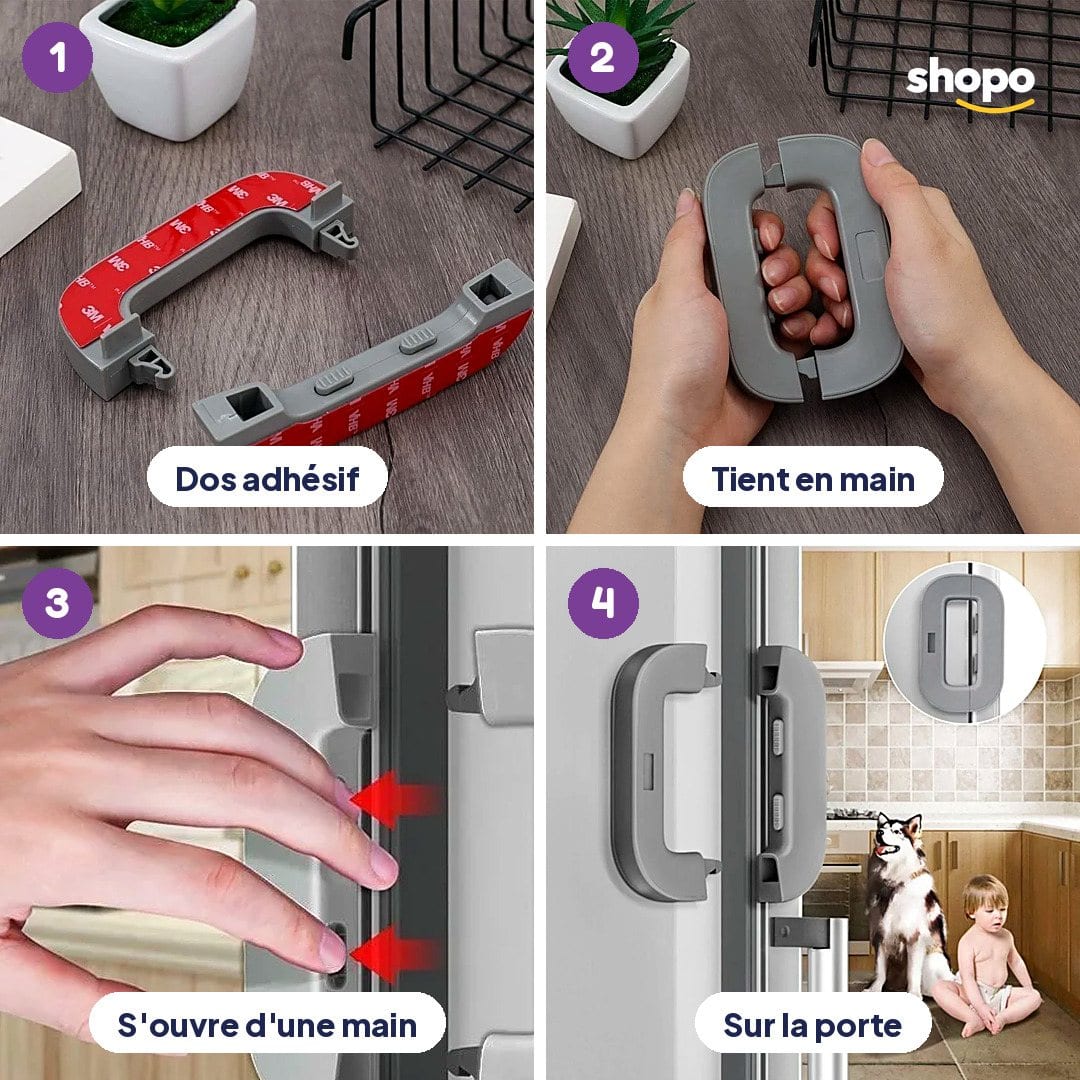 Verrou de sécurité enfant pour réfrigérateur, photo 3